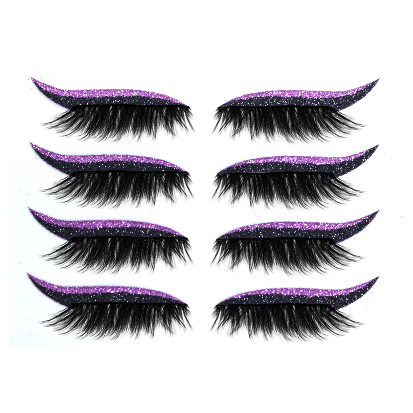 Kaylash™ Reusable Eyeliner and Eyelashes Stickers with Glitter