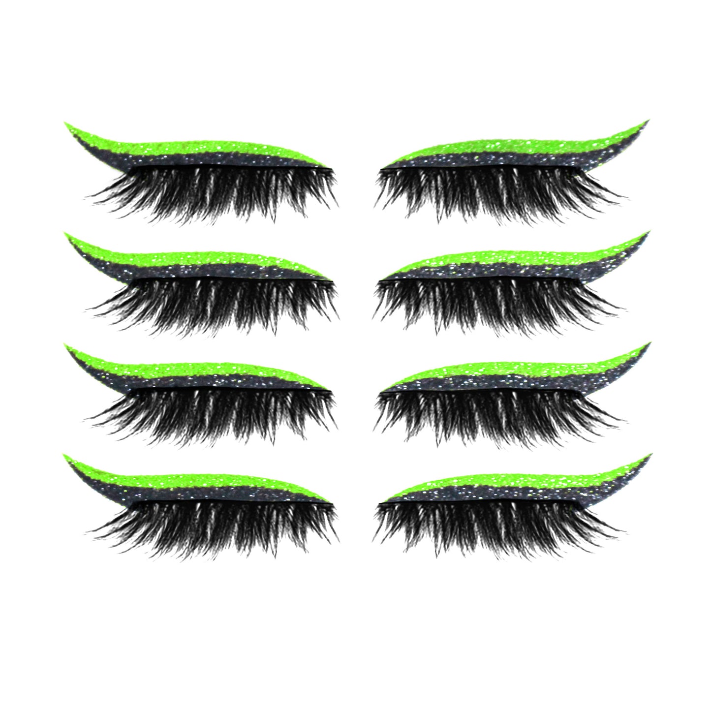 Kaylash™ Reusable Eyeliner and Eyelashes Stickers with Glitter