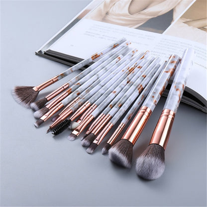 15pcs Highlighter Makeup Brushes Set