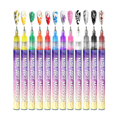 12pcs Nail Art Markers