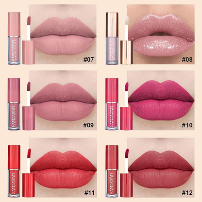 12Pcs Velvet Matte Lipstick Set