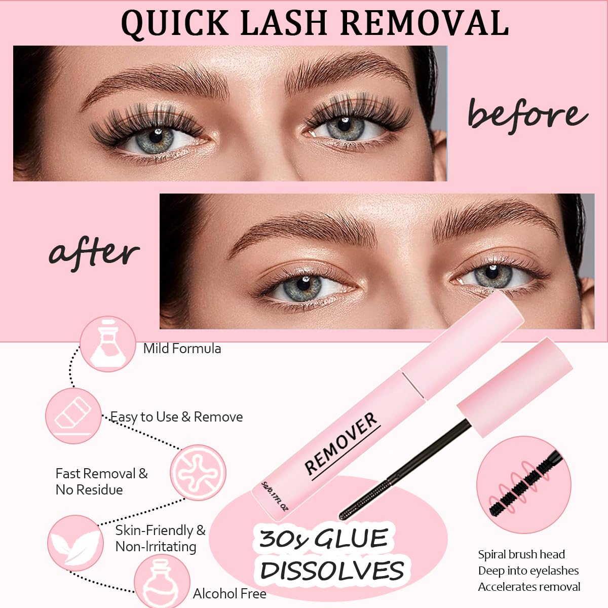Lashes Cluster 5ml+5ml Bond & Seal & Remover