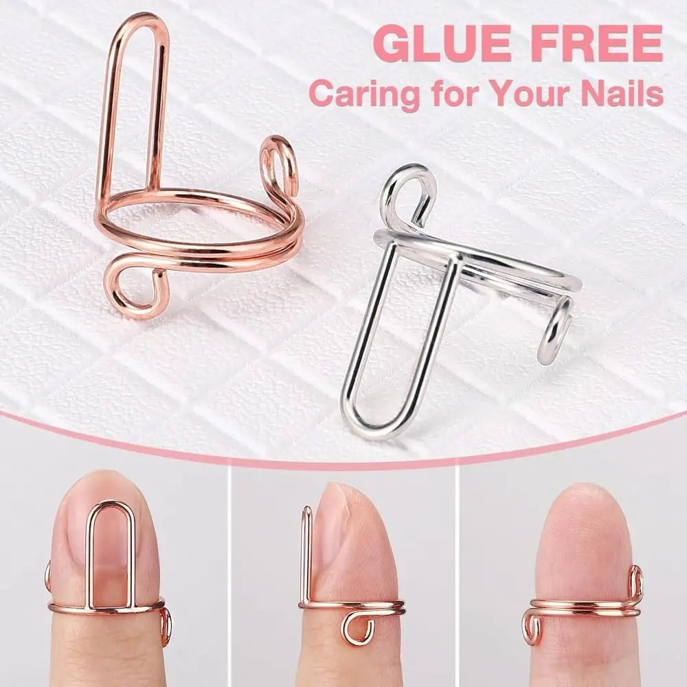 Kayla Handcrafted Nail Rings 10Pcs