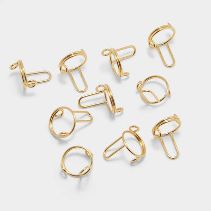 Kayla Handcrafted Nail Rings 10Pcs