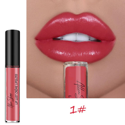 12 Colors Cream Texture Lip Gloss Waterproof - 50% OFF TODAY